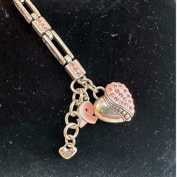 Brighton Power of Pink Breast Cancer Awareness heart bracelet - Picture 4 of 6